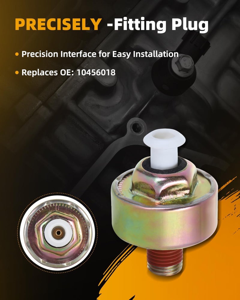 ROADFAR Ignition Knock Detonation Sensor 10456018 Fit for Chevy Express 1500 2500 3500/C1500 C2500 C3500/K1500 K2500/Impala/Blazer, for Cadillac Escalade, for Buick Roadmaster 1985-2002 2.5L - 8.1L - Image 4